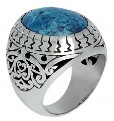 jalan jalan-bague-argent 925-crysocole bleue-bijoux totem.