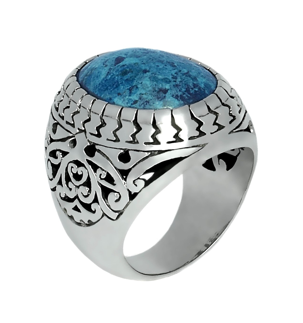 jalan jalan-bague-argent 925-crysocole bleue-bijoux totem.