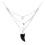 DORIANE-Argent 925-collier-3 rangs-bijoux totem.