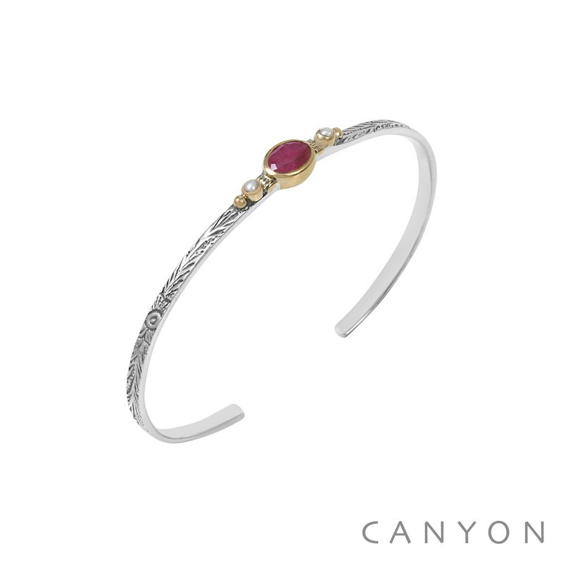 canyon-bracelet-jonc-argent 925-bijoux totem.