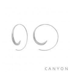 canyon-créoles-boucles d'oreilles-argent 925-bijoux totem.