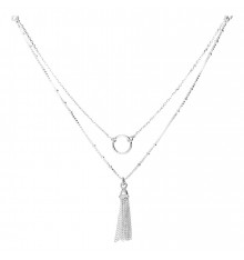 DORIANE-Argent 925-collier-2 rangs-bijoux totem.