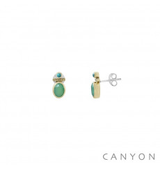 canyon-boucles d'oreilles-puces-argent 925-bijoux totem.