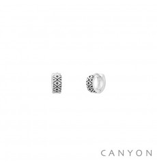 canyon-boucles d'oreilles-mini créoles-argent 925-bijoux totem.