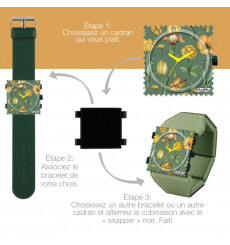 stamps-military olive-cadran-montre-bijoux totem