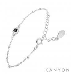 canyon-bracelet-argent-chainette-onyx-bijoux totem