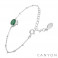 canyon-bracelet-argent-chainette-ovale-onyx vert-bijoux totem
