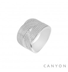 canyon-bague-argent 925-3 anneaux plats-bijoux totem.