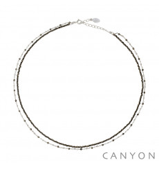 canyon france-collier-argent 925-pyrite-bijoux totem.