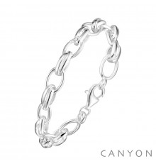 canyon france-bracelet-argent-maillons ovales-bijoux totem