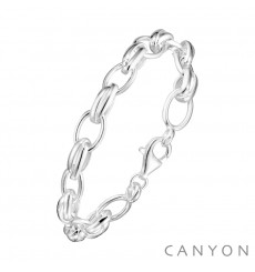 canyon france-bracelet-argent-maillons ovales-bijoux totem