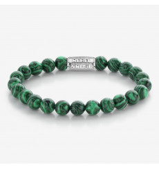 rebel&rose-malachite-vert-bracelet-extensible-homme-bijoux totem.
