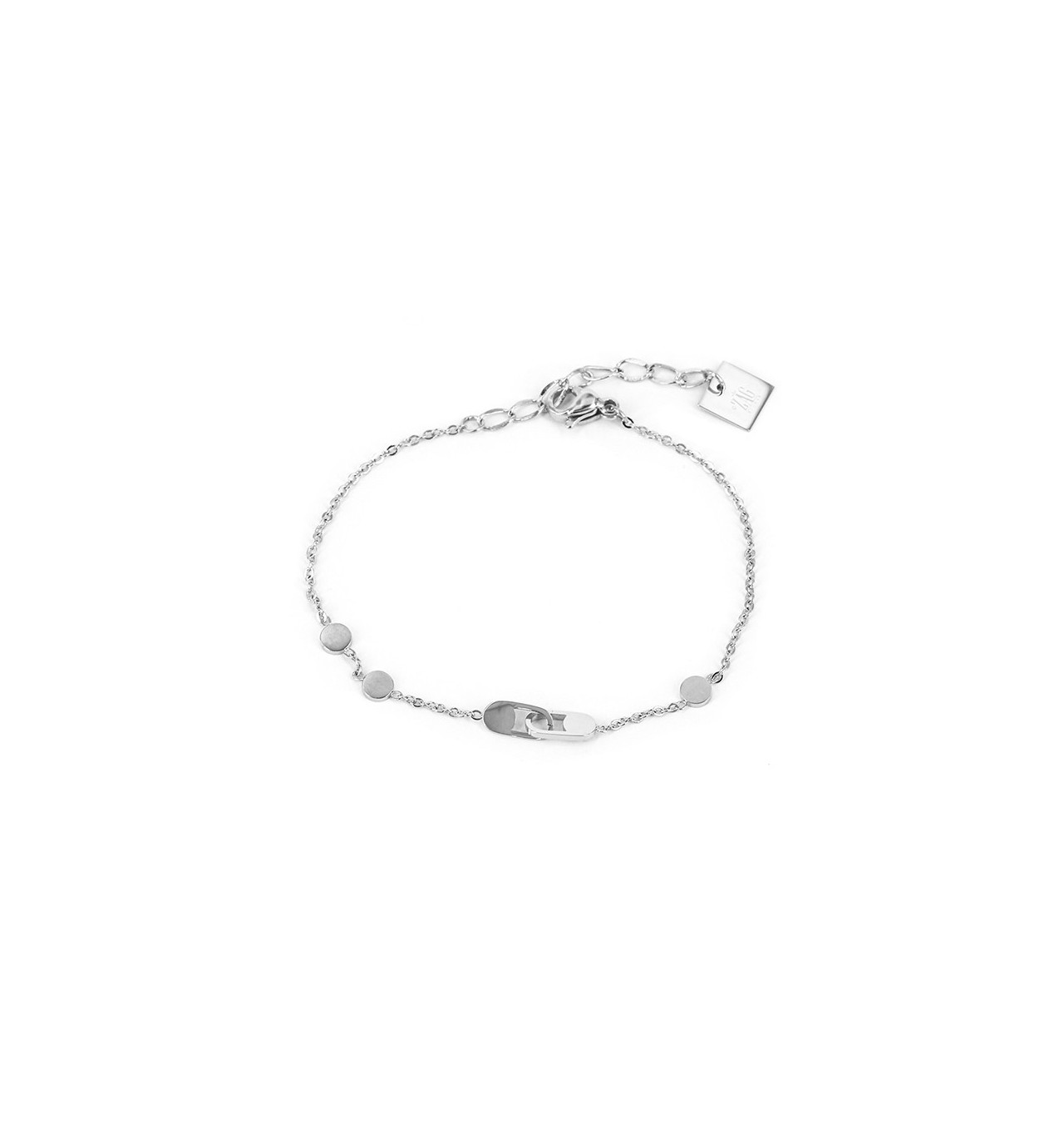 zag-bijoux-bracelet-acier-argenté-thalès-bijoux totem.