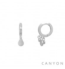 canyon france-boucles d'oreilles-argent-mini créoles-bijoux totem.