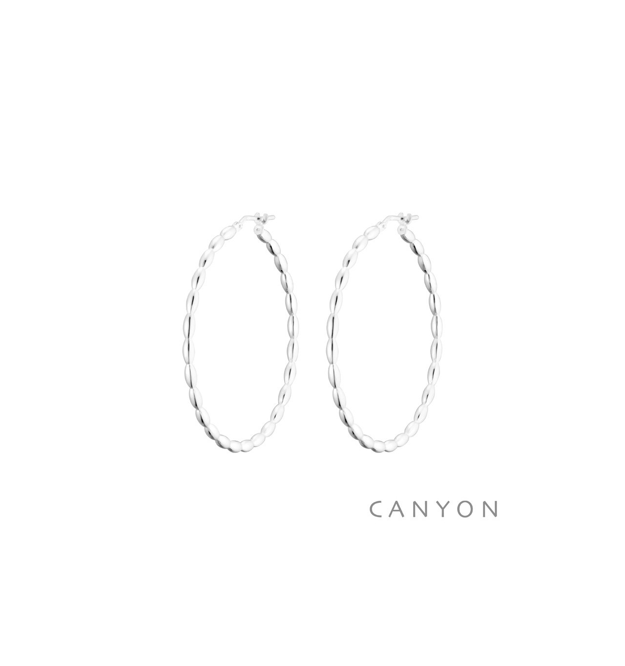 canyon france-boucles d'oreilles-argent-créoles-bijoux totem.