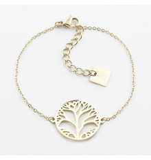 zag-bijoux-arbre de vie-bracelet-acier-doré-bijoux totem.
