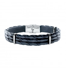 elden paris-françois-bracelet homme-cuir-marine-bijoux totem