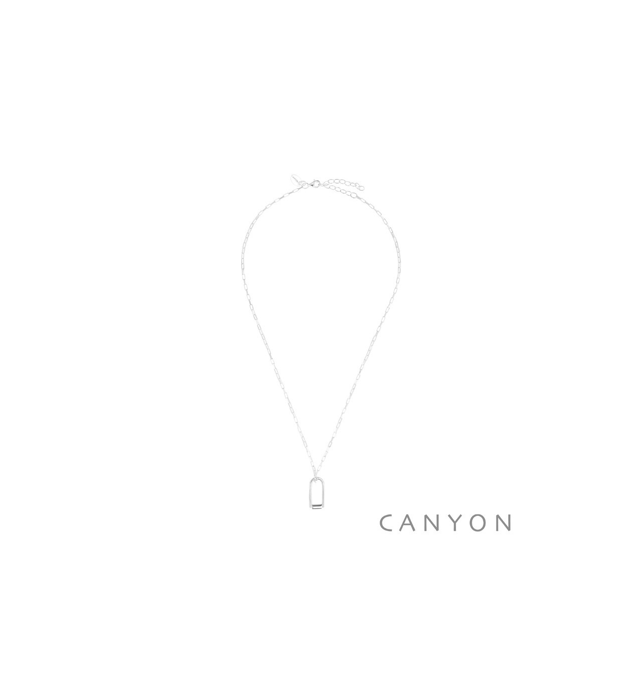canyon france-collier-argent-pendentif-petit ovale-bijoux totem.