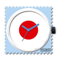 stamps-red target -cadran-montre-bijoux totem