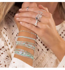 doriane bijoux-atlanta-bracelet-argent 925-deux tours-turquoise-bijoux totem.