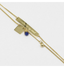 zag-bijoux-bracelet-acier-doré-lapis lazuli-bijoux totem