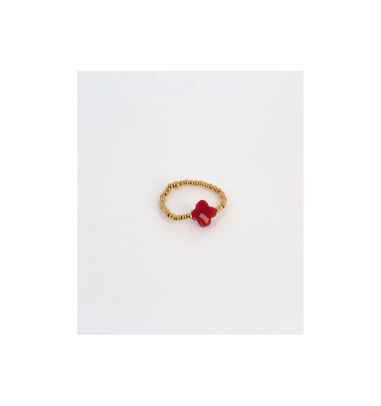 zag-bijoux-vélasquez-bague-acier-cornaline-élastique-bijoux totem.