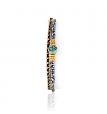 loetma-cécile-bracelet-multi tours-réglable-turquoise-bijoux totem