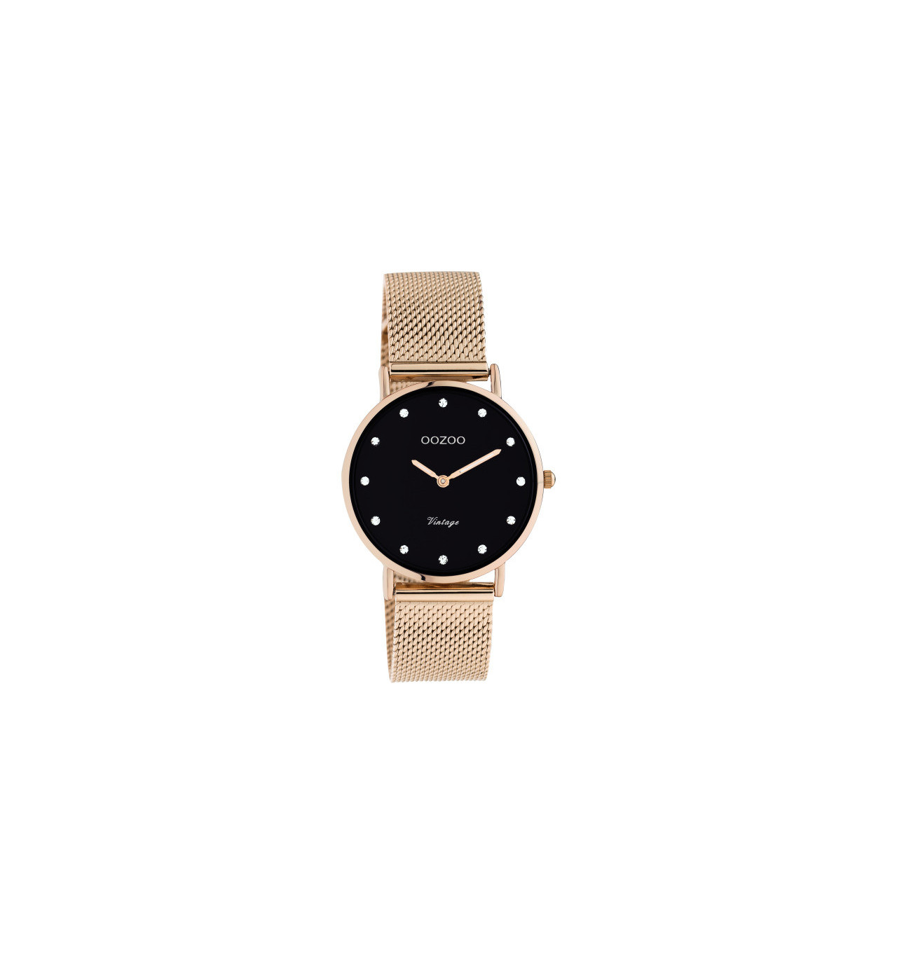 oozoo-montre-femme-acier-doré-rose-bijoux totem