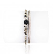loetma-dalmatien-bracelet-multi tours-réglable-full silver-bijoux totem