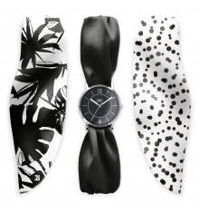 bill’s watches-montre trend-satin-black&white-bijoux-totem