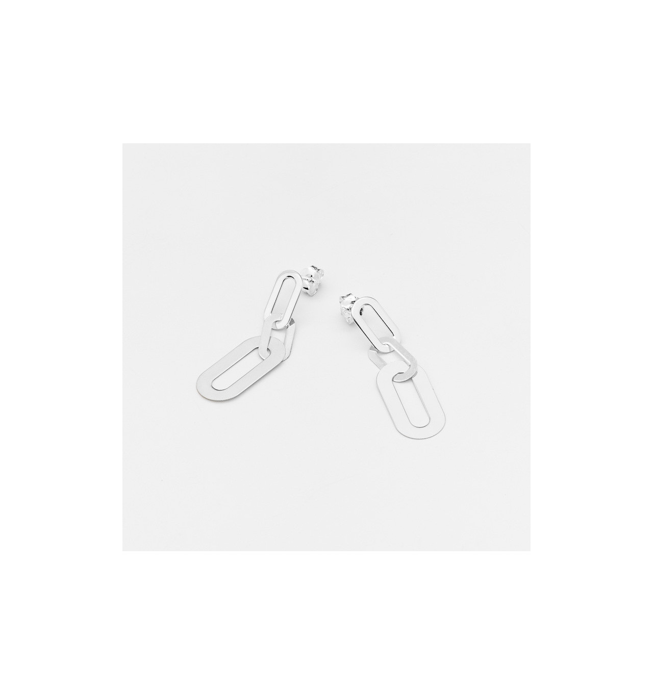canyon france-boucles d'oreilles-rectangulaires-argent-bijoux totem.