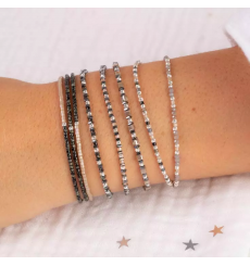doriane bijoux-bracelet-argent 925-extensible-marron-bijoux totem.