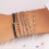 doriane bijoux-bracelet-argent 925-extensible-marron-bijoux totem.