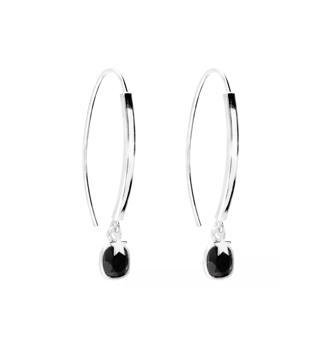 doriane-lovina-Argent 925-créoles-onyx-noir-bijoux totem.