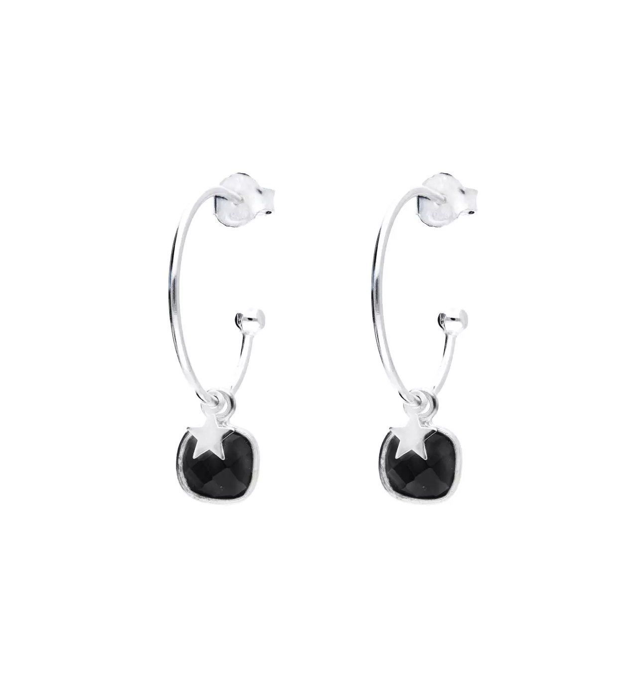doriane-lovina-Argent 925-dormeuses-onyx-noir-bijoux totem.