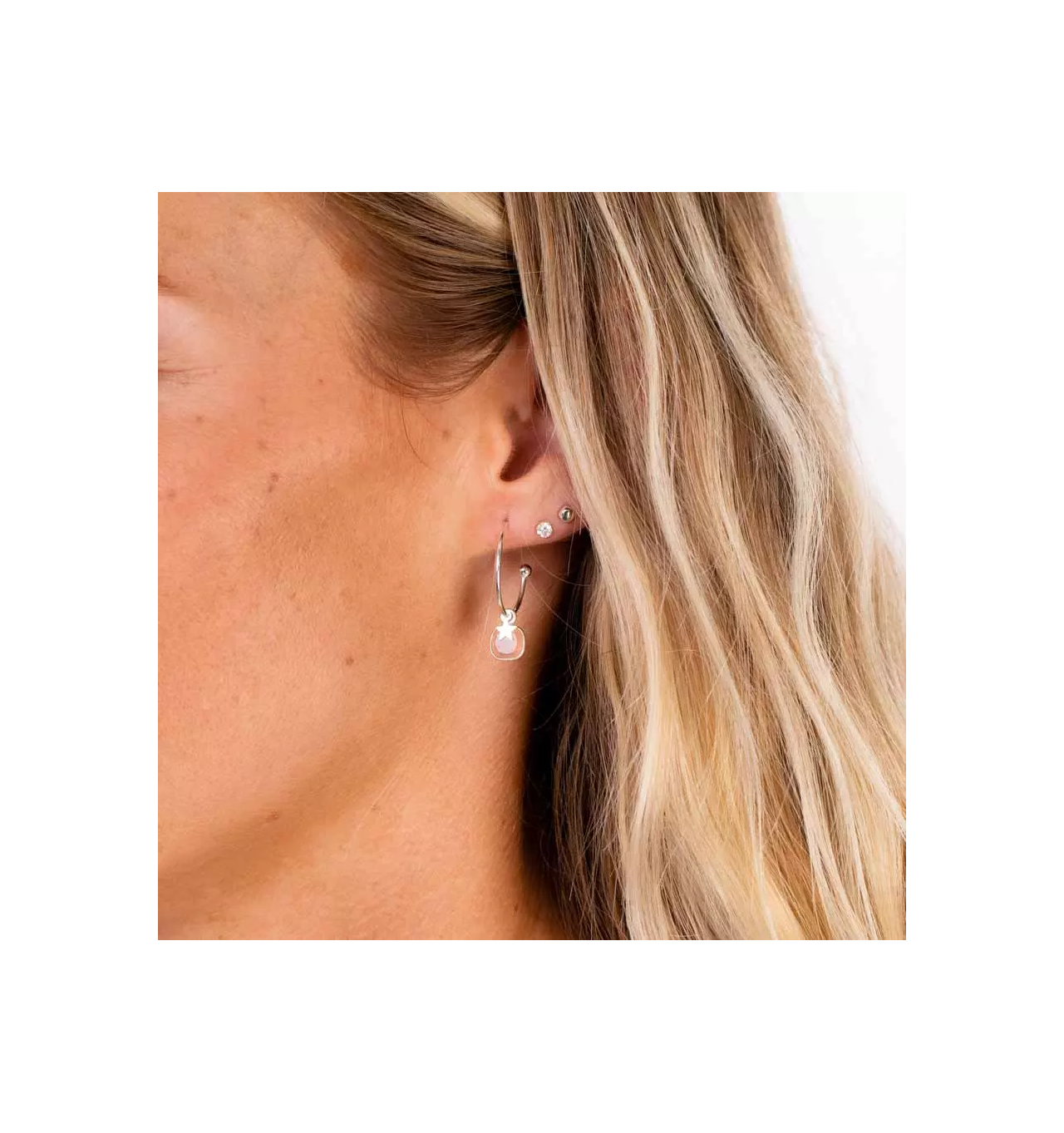 doriane-rosa-Argent 925-créoles-calcédoine-rose-bijoux totem.