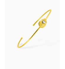 les interchangeables-bracelet-jonc-scarabée-doré-bijoux totem