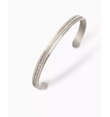 les interchangeables-bracelet-jonc-martelé-strassé-argenté-bijoux totem