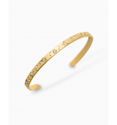 les interchangeables-galactique-bracelet-jonc-doré-bijoux totem