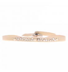 les interchangeables-perle 4-bracelet-ajustable-beige-bijoux totem