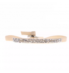 les interchangeables-ultra fine rock-bracelet-ajustable-beige-bijoux totem