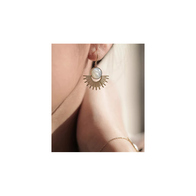 zag-bijoux-dormeuses-cytisus-acier-doré-bijoux totem.