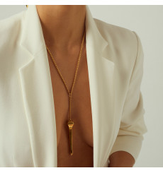 cxc-laurel-collier-plaqué or-pendentif-clou-bijoux totem