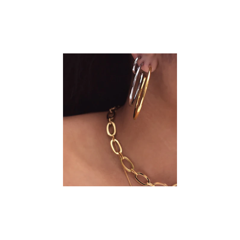 zag-bijoux-boucles d'oreilles-créoles-favélita-acier-doré-bijoux totem.