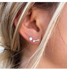 doriane-petites flèches-argent 925-boucles d'oreilles-bijoux totem.