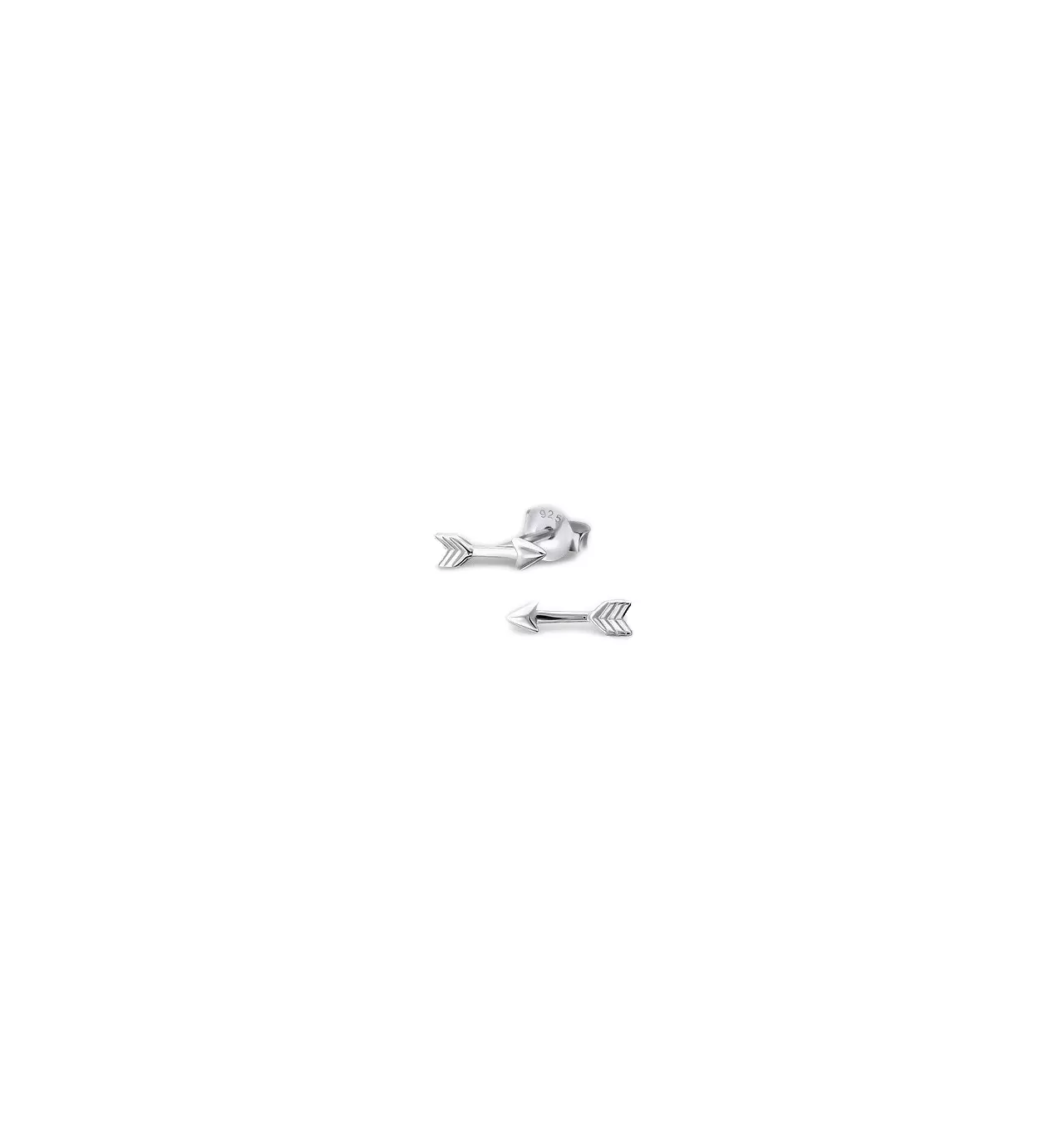 doriane-petites flèches-argent 925-boucles d'oreilles-bijoux totem.