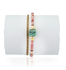 loetma-seablue-bracelet-ajustable-rhodocrosite-bijoux totem