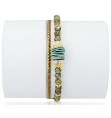loetma-seablue-bracelet-ajustable-zircon-vert-bijoux totem