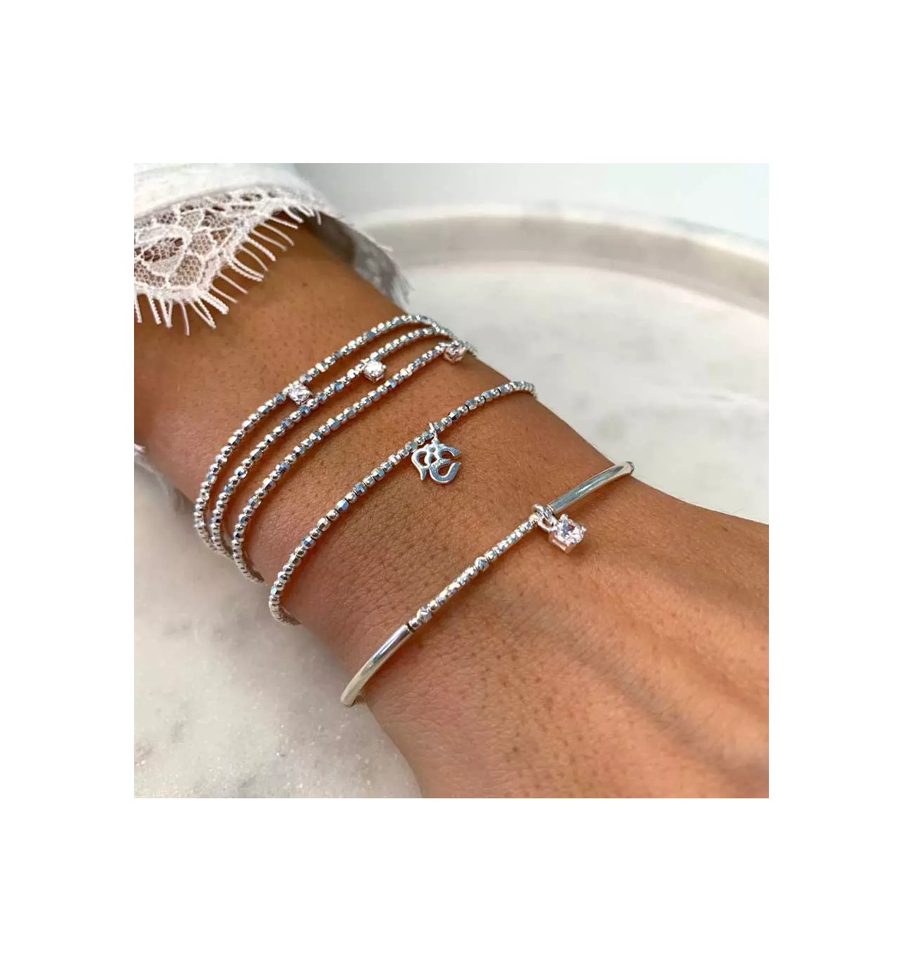 Bracelet extensible OM, Marque Doriane bijoux | Bijoux Totem
