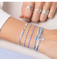 doriane bijoux-atlanta-bracelet-argent-multitours-bleu-ivoire-bijoux totem.